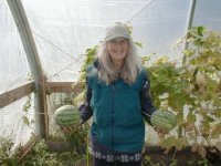 Susie holding melons